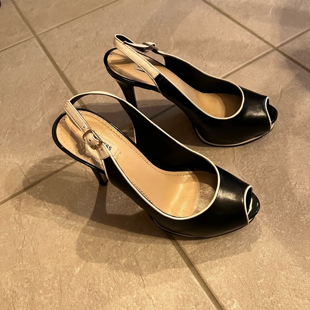 Guess leather heels. Size 8.5